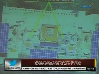 24 Oras: China, patuloy sa paggawa ng mga bagong istruktura sa West Phl Sea