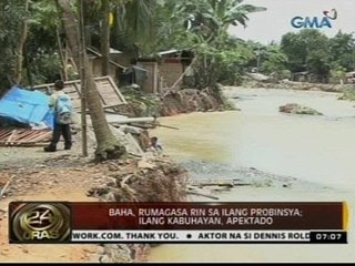 24 Oras: Baha, rumagasa rin sa ilang probinsya; ilang kabuhayan, apektado