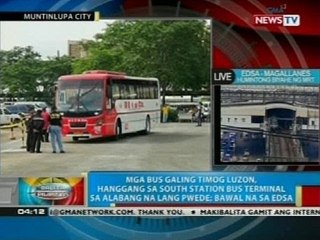 Mga bus galing Timog Luzon, hanggang sa South Station Bus Terminal sa Alabang na lang pwede