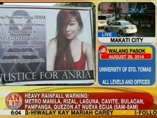 UB: Bagong witness kaugnay ng rape-slay case ni Anria Espiritu, lumutang na