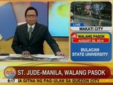 UB: St. Jude College Manila, walang pasok