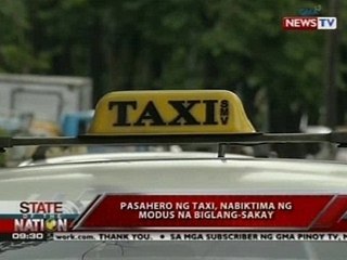 SONA: Mga pasahero ng taxi, pinag-iingat sa biglang-sakay modus
