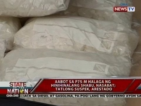 SONA: Aabot sa P75M halaga ng hinihinalang shabu, nasabat sa QC