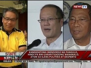 SONA: Kandidatong inendorso ng Pangulo, hindi garantisadong mananalo - Political analyst