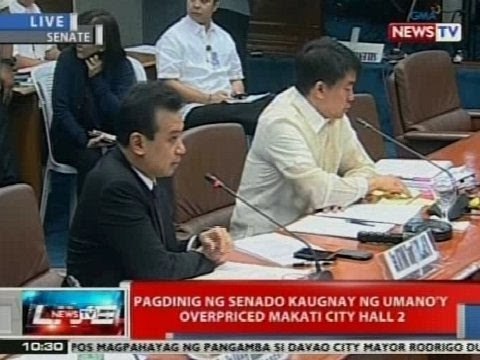 NTVL: Pagdinig ng Senado kaugnay ng umano'y overpriced Makati City Hall 2