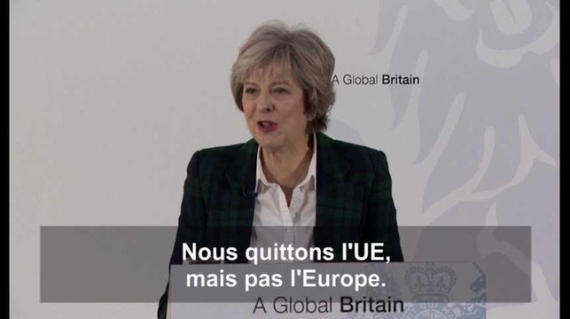 Theresa May : Nous quittons l'Union européenne, pas l'Europe