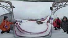 Spectaculaires figures de snowboard lors du Grand prix de Russie (VIDEO 360)