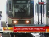 BT: Ilang pasahero ng MRT, dismayado na hindi rush hour sumakay si Sec. Abaya