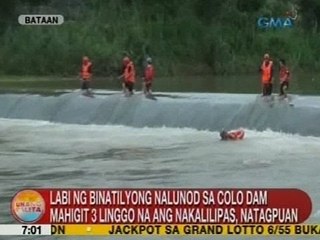 UB: Labi ng binatilyong nalunod sa Colo Dam mahigit 3 linggo na ang nakalilipas, natagpuan