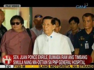 UB: Enrile, bumaba raw ang timbang simula nang ma-detain sa PNP General Hospital