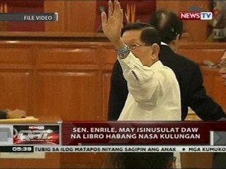 QRT: Sen. Enrile, may isinusulat daw na libro habang nasa kulungan