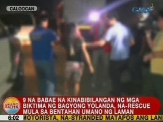 9 na babae na kinabibilangan ng mga biktima ng Yolanda, na-rescue mula sa bentahan umano ng laman