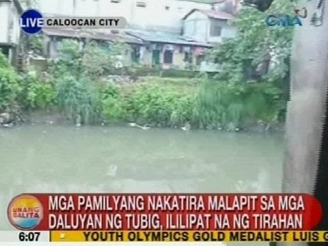 UB: Mga pamilyang nakatira malapit sa mga daluyan ng tubig sa Caloocan, ililipat na ng tirahan