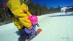 Ce papa fait du snowboard avec sa fille et c'est à couper le souffle!