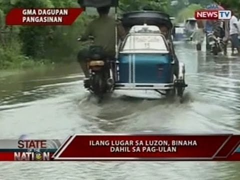 SONA: Ilang lugar sa Luzon, binaha dahil sa pag-ulan