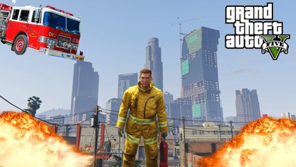 GTA 5 BE A FIREFIGHTER MOD PART #1! (GTA 5 Funny Moments)