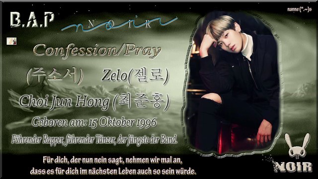 B.A.P Yongguk & Zelo – Confession/Pray k-pop [german Sub]