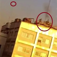 UFO in Tehran, Iran under Artillery Fire 1/16/2017