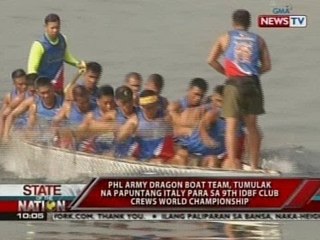 SONA: Phl Army dragon boat team, tumulak na papuntang Italy