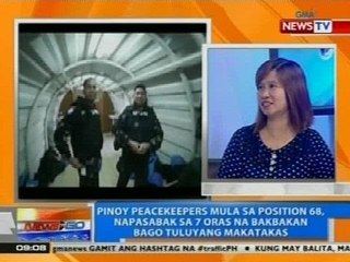 NTG: Pinoy peackeepers, napasabak sa 7 oras na bakbakan bago tuluyang nakatakas