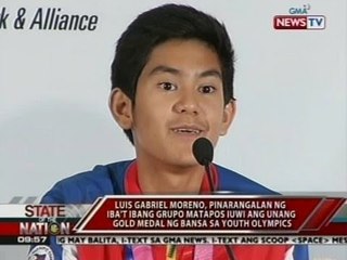 SONA: Luis Gabriel Moreno, pinarangalan ng iba't ibang grupo