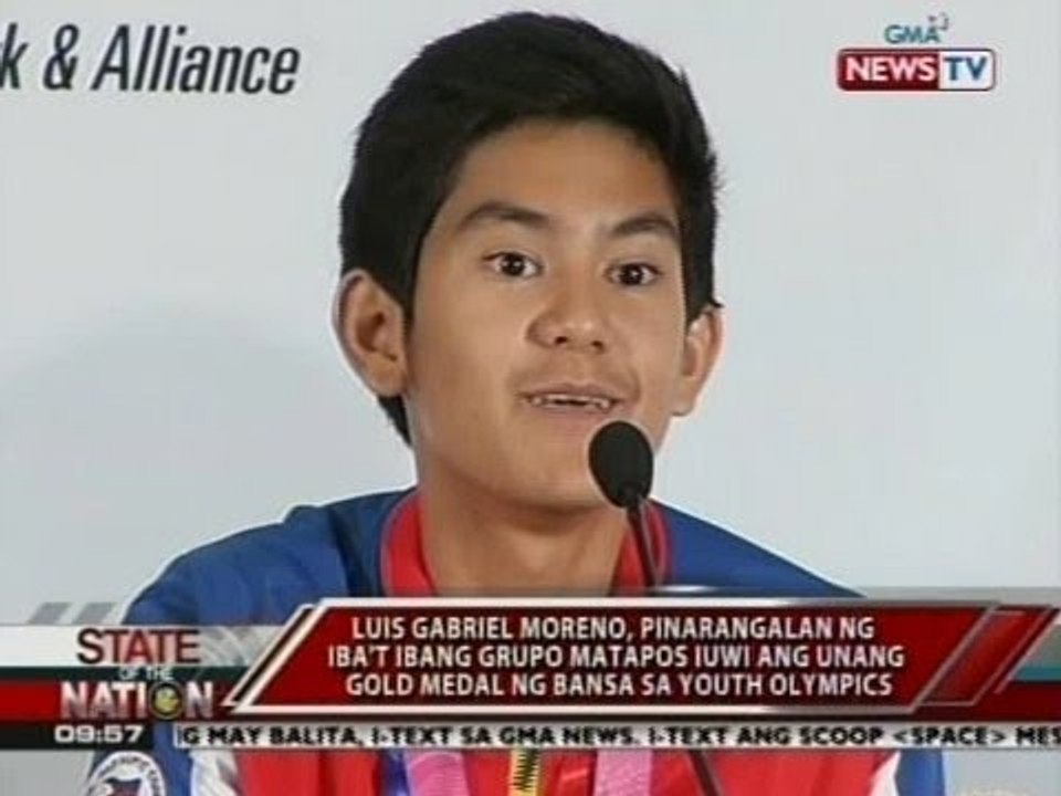 SONA: Luis Gabriel Moreno, pinarangalan ng iba't ibang grupo