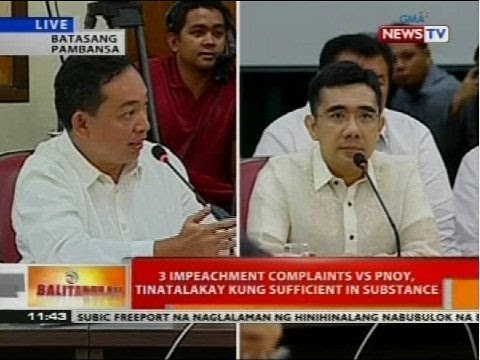 BT: 3 impeachment complaints vs PNoy, tinatalakay kung sufficient in substance (Part 1)