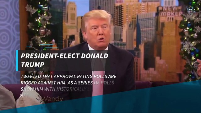Trump claims polls showing his historic disapproval ratings are 'rigged'