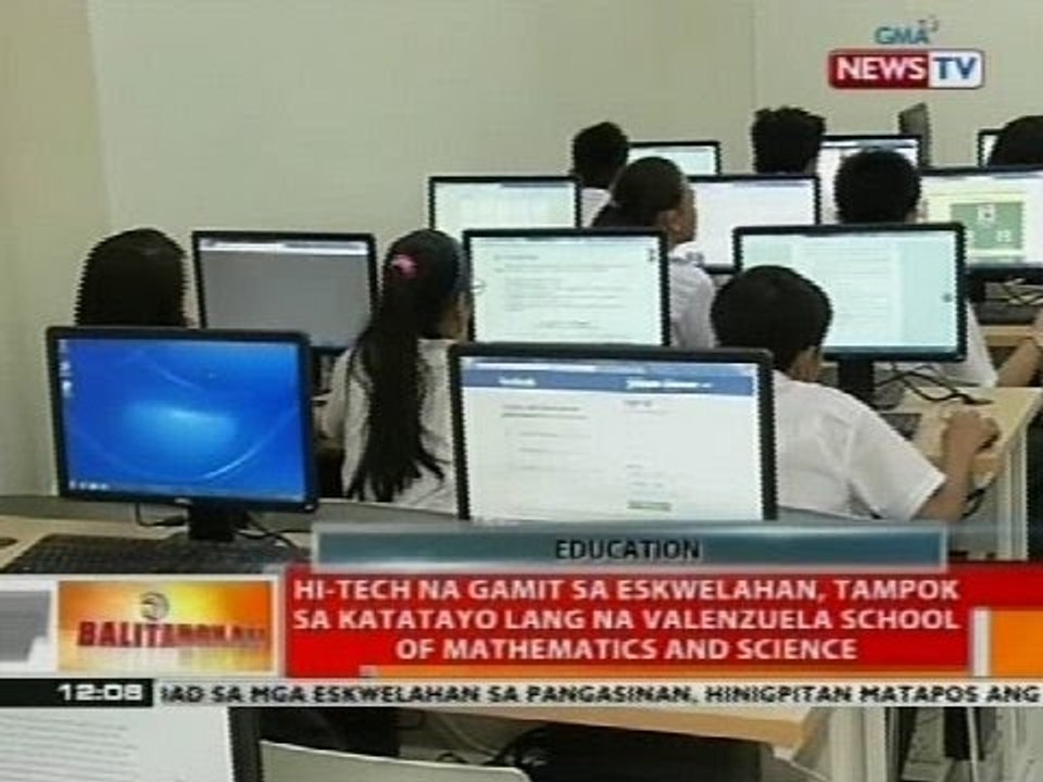 Hi-tech na gamit sa eskwelahan, tampok sa Valenzuela School of Mathematics and Science