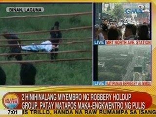 UB: 2 hinihinalang miyembro ng robbery holdup group, patay matapos maka-engkwentro ng pulis
