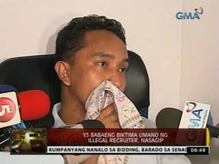 24Oras: 15 babaeng biktima umano ng illegal recruiter, nasagip
