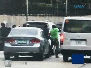 Litrato ng kotse sa Edsa na pinalibutan ng mga armadong lalaki, sinisiyasat ng binuong task group