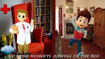 5 Paw Patrol Puppies Jumping on the bed - Five little monkeys paw patrol puppies jumping on the bed