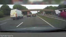 Dashcam shows dramatic outside lane crash on M6 motorway