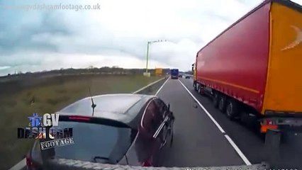 HGV fails to stop after accident on the M6