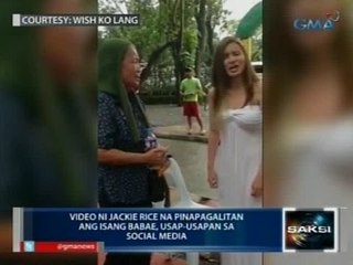 Saksi: Video ni Jackie Rice na pinapagalitan ang isang babae, usap-usapan sa social media