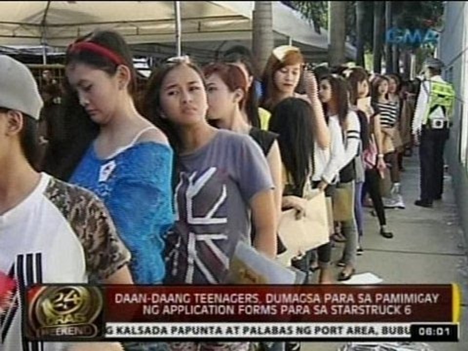 24 Oras: Pamimigay ng application forms para sa Starstruck, dinagsa