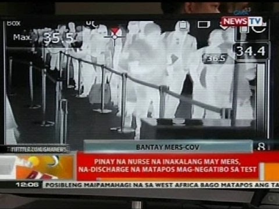 Pinay nurse na inakalang may MERS, na-discharge na matapos mag-negatibo sa test