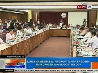 NTG: Ilang mambabatas, nagkainitan sa pagdinig sa proposed 2015 budget ng DOH
