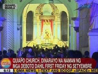 UB: Quiapo Church, dinarayo na naman ng mga deboto dahil first Friday ng Setyembre
