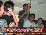 UB: 2,218 mula sa 2,730 examinees, pumasa sa 2014 Physician Licensure Exam