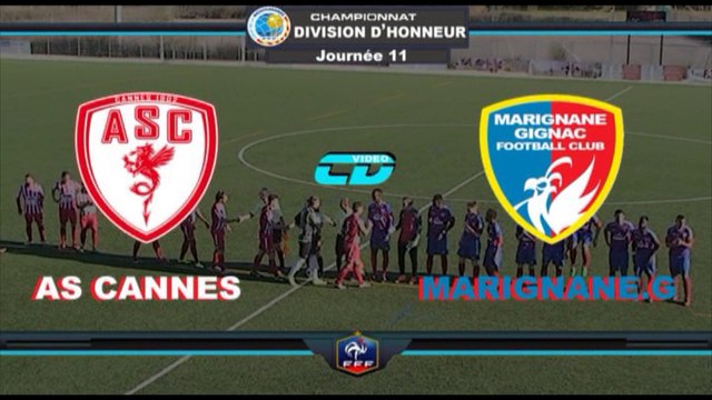 Résumé AS CANNES 1-0 MARIGNANE J11 DH 2016-2017