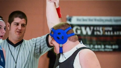 Visually Impaired Wrestler Win His First Match