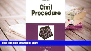 PDF [DOWNLOAD] Civil Procedure in a Nutshell (Nutshell Series) TRIAL EBOOK