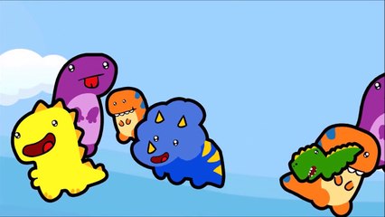 Dinosaur Song With Kinder Surprise Eggs Animation -Nursery Rhymes Songs for Kids Babytv123