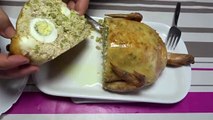 طبق اليوم دجاجة محشية بطريقة خاصة - Tunisian Cuisine Zakia - poulet farcies