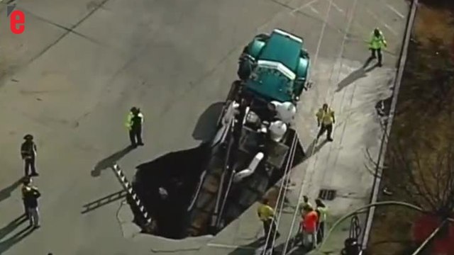 Un camion de 25 tonnes est englouti dans un trou géant aux États-Unis