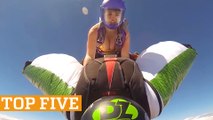 TOP FIVE: Wingsuit Rodeo, Juggling & Downhill MTB | PEOPLE ARE AWESOME 2017