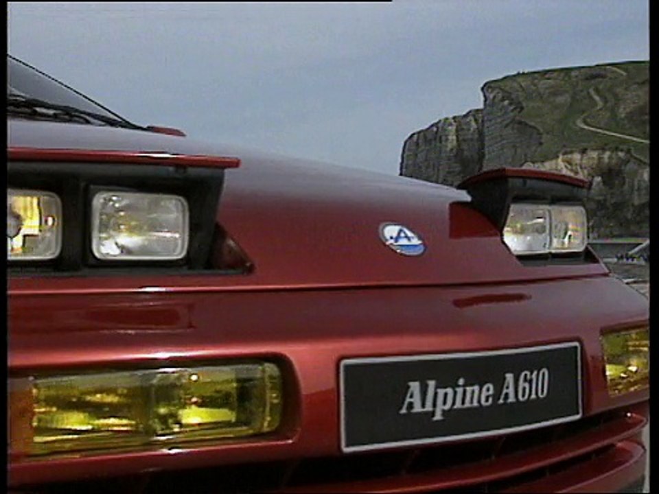 La présentation de l'Alpine A610 en 1991