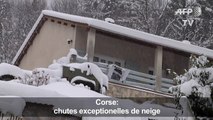 Images exceptionnelles de la Corse sous la neige